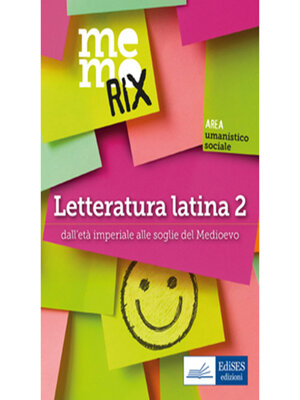 cover image of Memorix Letteratura latina 2